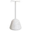 Bílý terrazzo zahradní barový stůl Kave Home Saura 70 x 70 cm
