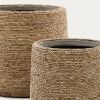 Set dvou zahradních květináčů z přírodních vláken Kave Home Sigal -fv-interier-25