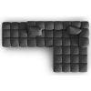 Šedá sametová rohová pohovka Windsor & Co Halley 309 cm, pravá -fv-interier-25