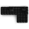 Černá sametová rohová pohovka Windsor & Co Halley 309 cm, pravá -fv-interier-25