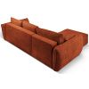 Terakotově červená čalouněná rohová rozkládací pohovka Windsor & Co Eris 252 cm, levá