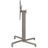 Šedohnědá hliníková stolová sklápěcí podnož Scudo 72 cm