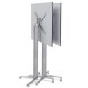 Šedohnědá hliníková stolová sklápěcí podnož Scudo 107 cm
