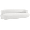 Bílá bouclé čtyřmístná pohovka Windsor & Co Aldrin 226 cm