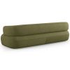 Zelená bouclé čtyřmístná pohovka Windsor & Co Aldrin 226 cm