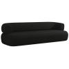 Černá bouclé čtyřmístná pohovka Windsor & Co Aldrin 226 cm