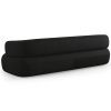 Černá bouclé čtyřmístná pohovka Windsor & Co Aldrin 226 cm