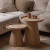 Odkládací stolek Daum 39 cm s dřevěným dekorem -fv-interier-25