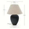 Černá keramická stolní lampa Kave Home Mercadal 59 cm -fv-interier-25