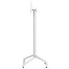Bílá hliníková stolová sklápěcí podnož Frasca 107 cm