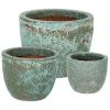 Set terrazzo zahradních květináčů Duyen 18/24/31 cm