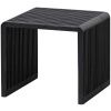 Set dvou černých dřevěných odkládacích stolků Alli 50 x 43,5 / 40 x 38 cm