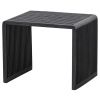 Set dvou černých dřevěných odkládacích stolků Alli 50 x 43,5 / 40 x 38 cm