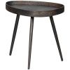 Set dvou konferenčních stolků Educro 71x52 / 54x41 cm s bronzovým dekorem