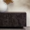 Černý dřevěný TV stolek Country 160 x 45 cm -fv-interier-25