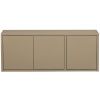 Světle hnědý dřevěný TV stolek Tina 120 x 44 cm