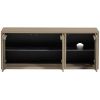 Světle hnědý dřevěný TV stolek Tina 120 x 44 cm