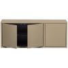 Světle hnědý dřevěný TV stolek Tina 120 x 44 cm