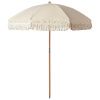Béžovo-hnědý slunečník Umbra 190 cm