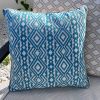 Modro-béžový venkovní povlak na polštář Aztec 45 x 45 cm -fv-interier-25
