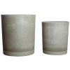 Set dvou betonových zahradních květináčů Hook 40/50 cm