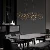 Zlaté kovové závěsné LED světlo Nova Luce Nebula 94,5 cm -fv-interier-25