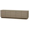 Světle hnědý dřevěný TV stolek Dorick 180 x 40 cm