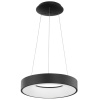 Černé závěsné LED světlo Nova Luce Rando Thin 38 cm