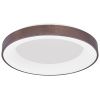 Hnědé stropní LED světlo Nova Luce Rando Thin 60 cm