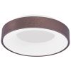 Hnědé stropní LED světlo Nova Luce Rando Thin 38 cm
