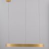 Zlaté kovové závěsné LED světlo Nova Luce Elowen 60 cm