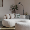 Bílá bouclé lavice WLL NOXX 120 cm -fv-interier-25