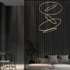 Zlaté kovové závěsné LED světlo Nova Luce Nudos 120 cm -fv-interier-25