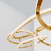Zlaté kovové závěsné LED světlo Nova Luce Nudos 150 cm -fv-interier-25
