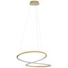 Zlaté kovové závěsné LED světlo Nova Luce Girish 60 cm