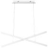 Bílé kovové závěsné LED světlo Nova Luce X-line 100 cm