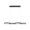 Černé kovové závěsné LED světlo Nova Luce Magnus 84 cm