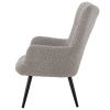 Šedé bouclé lounge křeslo Bloomingville Perry