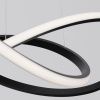 Černé kovové závěsné LED světlo Nova Luce Amara 56 cm