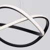 Černé kovové závěsné LED světlo Nova Luce Amara 56 cm