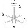 Zlaté kovové závěsné LED světlo Nova Luce Raccio 85 cm -fv-interier-25