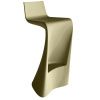 Matně khaki zelená plastová barová židle WING 72 cm