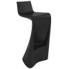 Matně černá plastová barová židle WING 72 cm