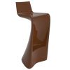 Hnědá plastová barová židle WING 72 cm