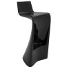 Černá plastová barová židle WING 72 cm