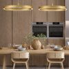 Zlaté kovové závěsné LED světlo Nova Luce Elowen 80 cm -fv-interier-25