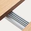 Dubový rozkládací jídelní stůl Kave Home Montuiri 90-170 x 90 cm s šedou podnoží -fv-interier-25