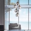 Kouřově šedé skleněné závěsné světlo Nova Luce Cedro 50 cm -fv-interier-25