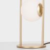 Bílo-zlatá skleněná stolní LED lampa Nova Luce Hook -fv-interier-25