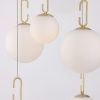 Bílo-zlaté skleněné závěsné LED světlo Nova Luce Hook 56,6 cm -fv-interier-25